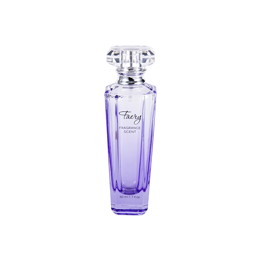 GC4199-WJ399 Botella de perfume de vidrio de 50 ml con tapa biselada transparente SURLYN