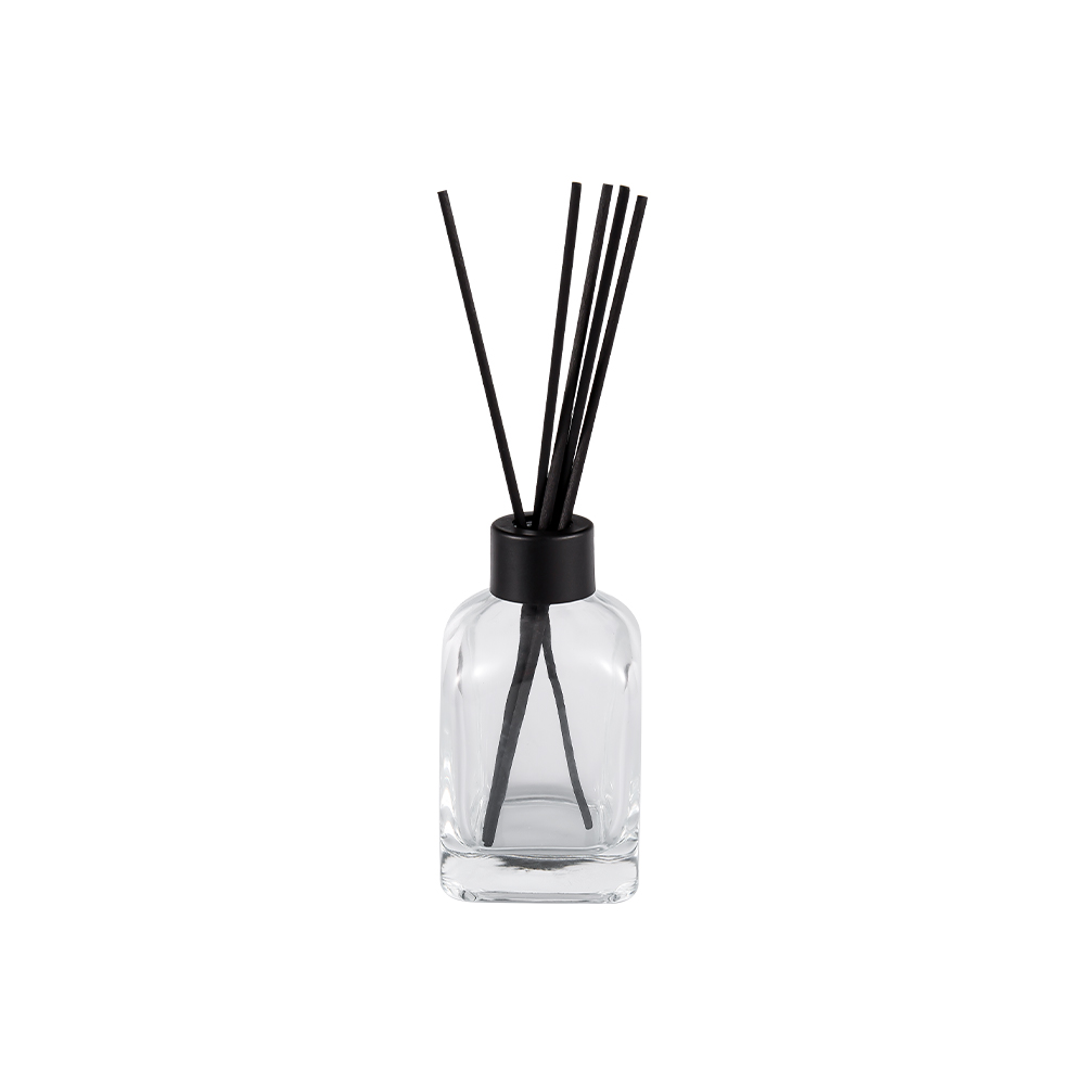  Botella difusora de forma elegante HJ-RX2179 con tapa negra mate de 24 mm