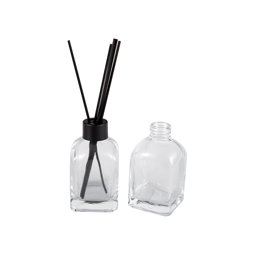  Botella difusora de forma elegante HJ-RX2179 con tapa negra mate de 24 mm