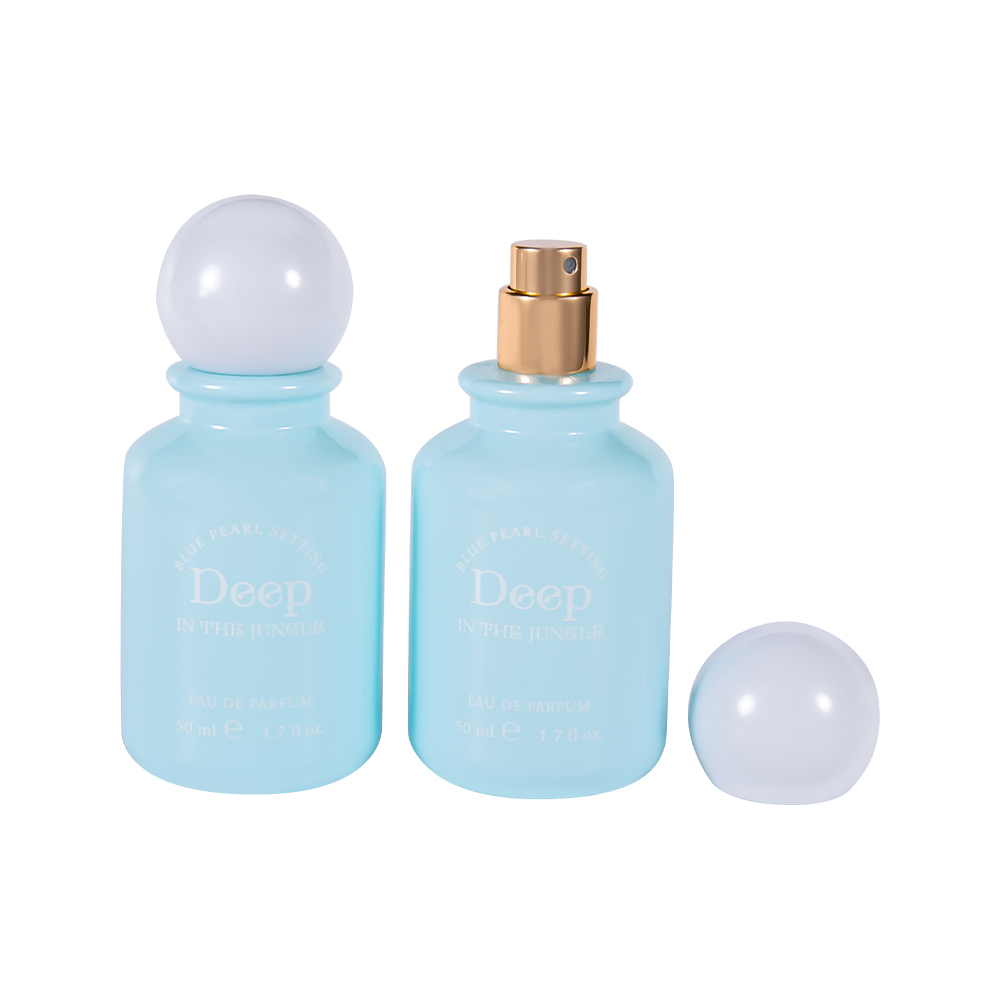 GC4818-WJ2537 Botella de perfume de color macaron de 50 ml con tapa de perfume esférica