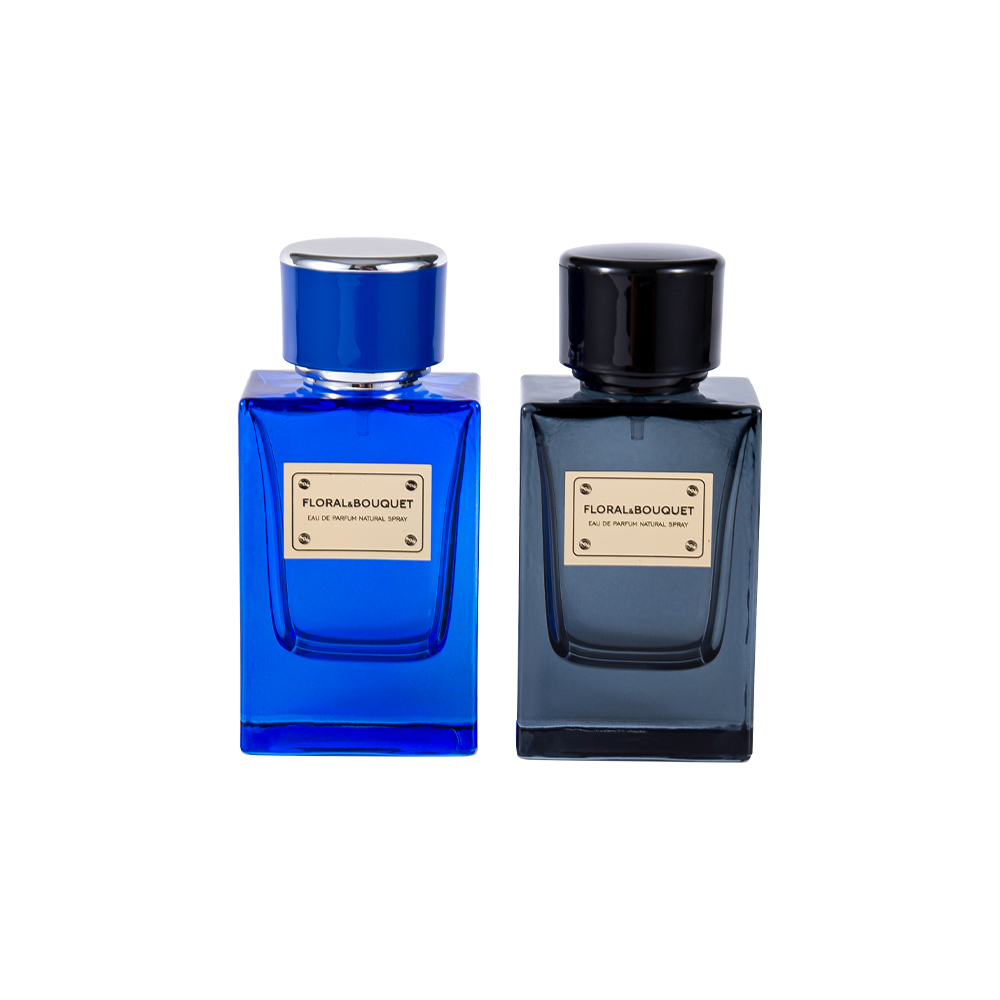 Juego de botellas de perfume de alta calidad GC4686-WJ2098 de 50 ml con tapa y pulverización de alto rendimiento