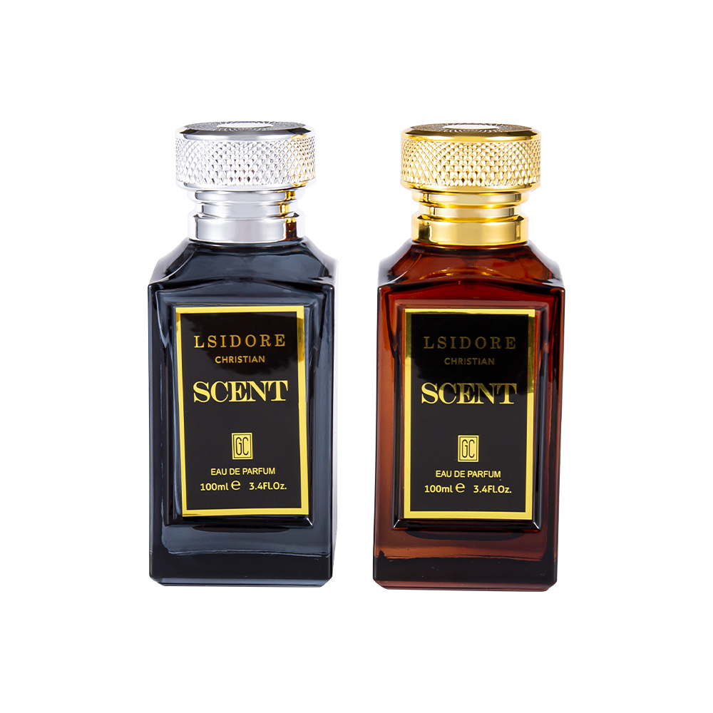 KY1522-WJ2341 Juego de botellas de perfume de estampado en caliente de lujo de 100 ml con tapa de perfume única