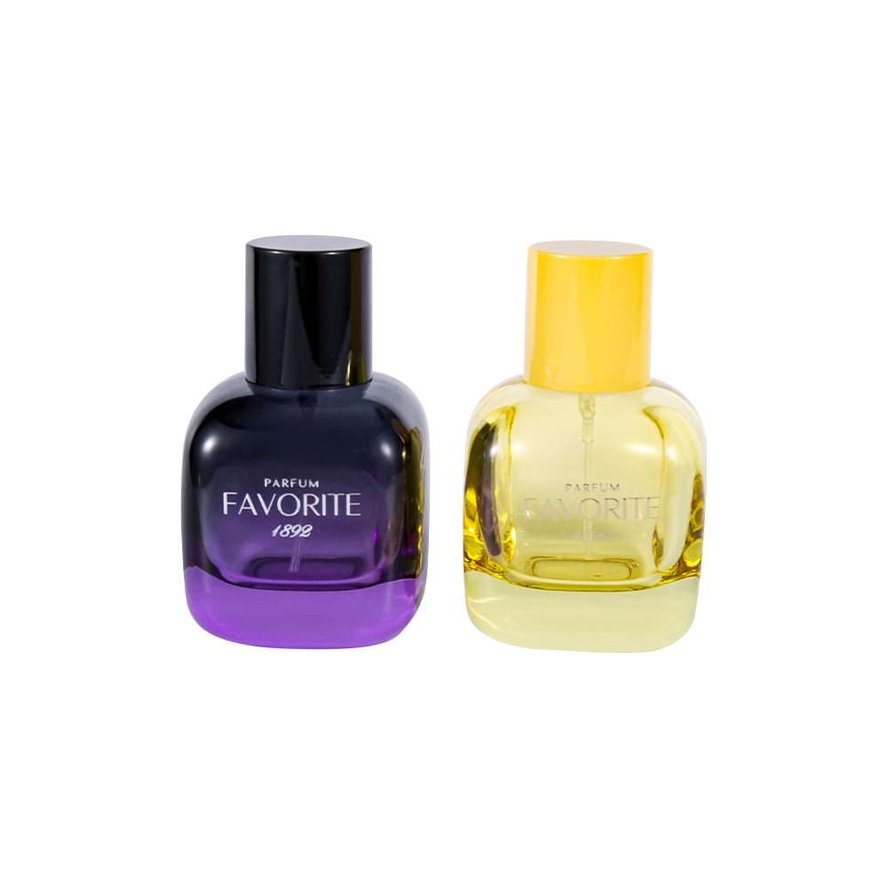 GC4869-WJ2531 Botella de perfume de vidrio decorativa de 50 ml con tapa de PP, serie multicapacidad