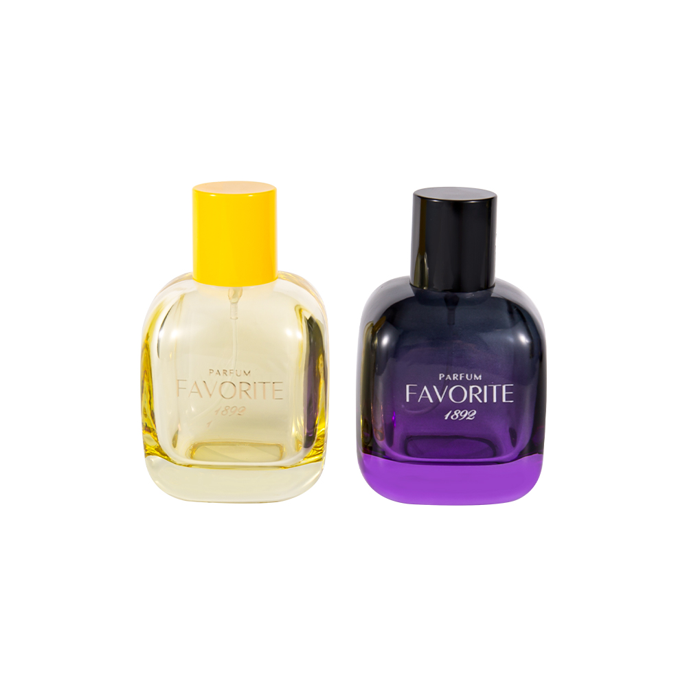 Botella de perfume decorativa de vidrio de 100 ml GC4870-WJ2531 con tapa de PP, serie multicapacidad