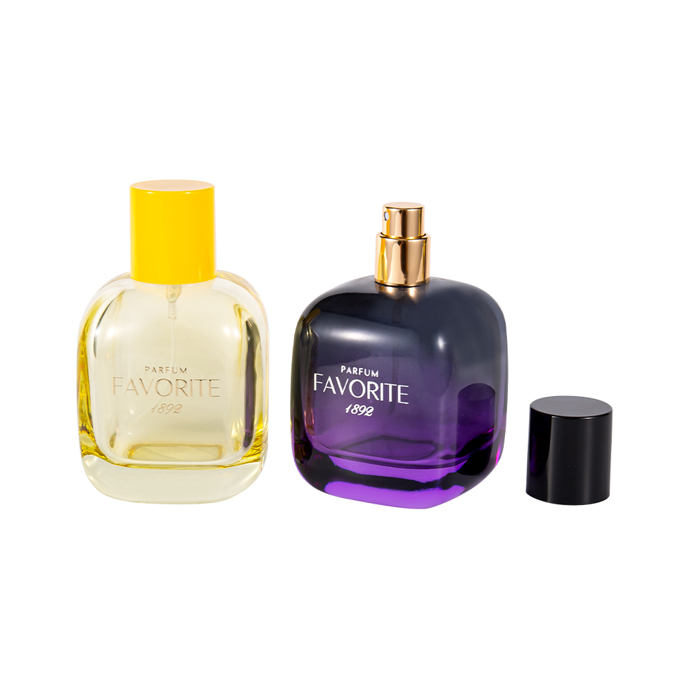 Botella de perfume decorativa de vidrio de 100 ml GC4870-WJ2531 con tapa de PP, serie multicapacidad