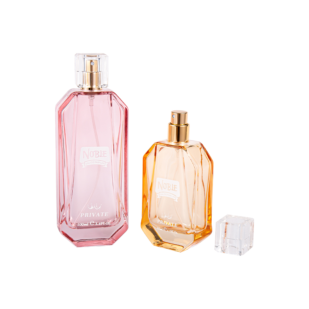 GC4681-WJ326 Exquisita botella de perfume de vidrio de 100 ml con tapa de resina K Muestra gratis