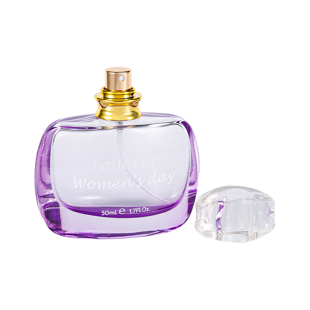 Juego de botellas de perfume de vidrio GC3942-WJ3 de 50 ml Tapa de perfume SURLYN transparente de lujo